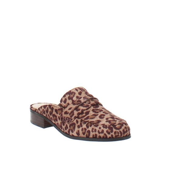NWT  10WW Leopard Bella Vita Binx II Animal Print Mules NIB - Picture 2 of 9